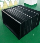 high quality black and yellow scissor life bellow /formost accordion skirting for protect mechanical parts keep safe