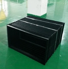 high quality black and yellow scissor life bellow /formost accordion skirting for protect mechanical parts keep safe