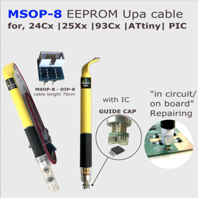 MSOP8 TSSOP8 SOIC 8 KITS pogo pin adapter with guide cap for in-circuit  EEPROM/93CXX /25CXX/24CXX programming carprog
