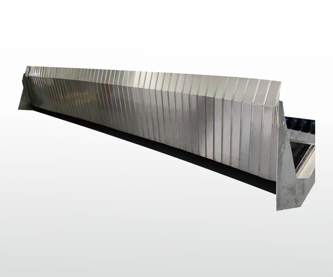 coated fabric bellows  for lifting tables or round sewn to spiral springs to protect shafts ,columns and spindles used for jet cutting machines laser plasma or water jet