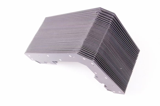 coated fabric bellows  for lifting tables or round sewn to spiral springs to protect shafts ,columns and spindles used for jet cutting machines laser plasma or water jet