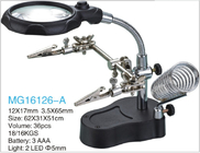 electric iron bracket with lights  magnifying glass for repair electrical board sculpture etc