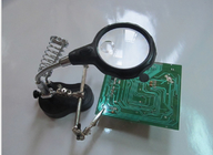 electric iron bracket with lights  magnifying glass for repair electrical board sculpture etc