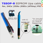 MSOP8 TSSOP8pogo pin adapter with led light for in-circuit  EEPROM/93CXX /25CXX/24CXX programming