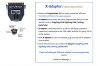 2 in 1 adapter DB-9/DIP8  for Enigma / SMELECOM DSP-3 programmer device connect with POGO PIN UPA CABLE