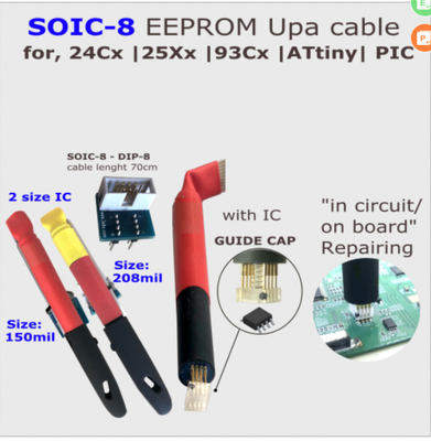 MSOP8 TSSOP8 SOIC 8 KITS pogo pin adapter with guide cap for in-circuit  EEPROM/93CXX /25CXX/24CXX programming carprog