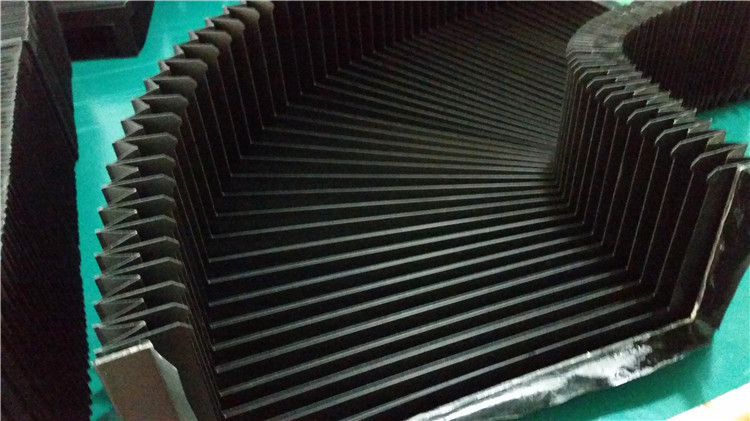 Heat-sealed &folded bellows fabric +PVC for any kind of machine dust covers
