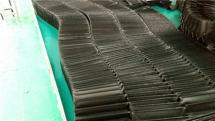 Heat-sealed &folded bellows fabric +PVC for any kind of machine dust covers