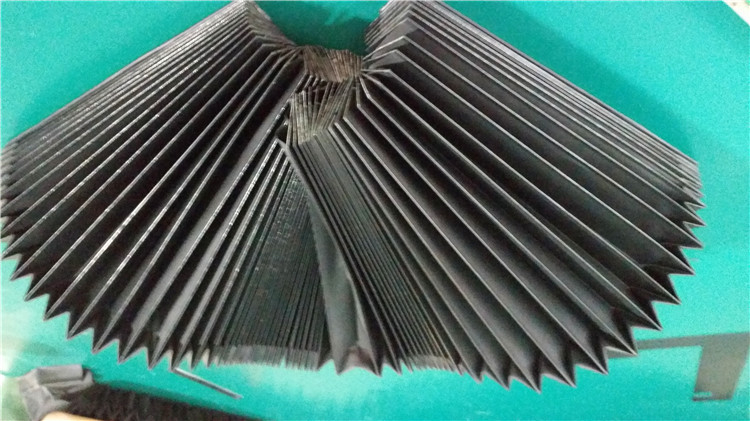 Heat-sealed &folded bellows fabric +PVC for any kind of machine dust covers