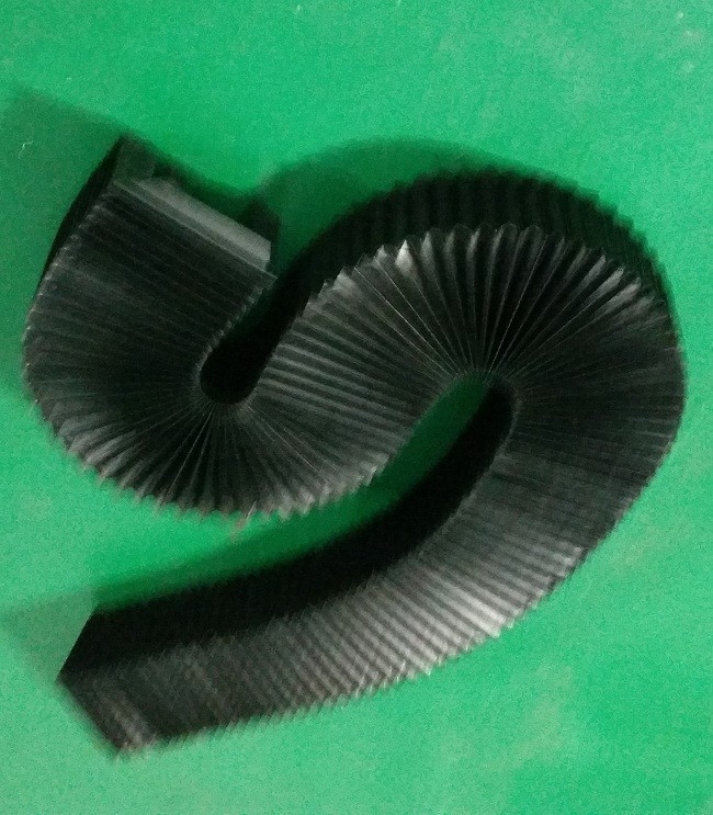 Heat-sealed &folded bellows fabric +PVC for CNC plasma cutting machine