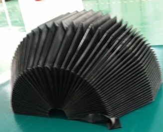 Heat-sealed &folded bellows fabric +PVC for machine routers