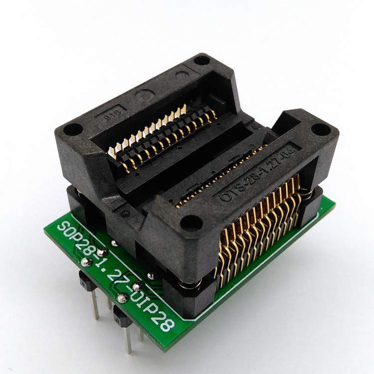 OTS14/28 -0.65-01 DIP test socket adapter with PCB