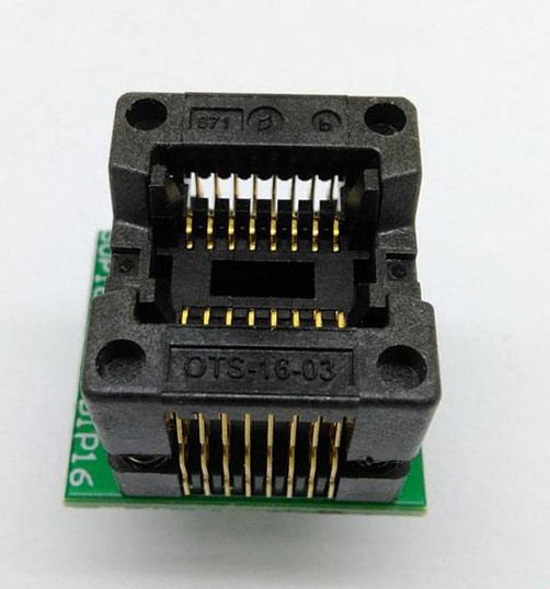 OTS8 *2 /20 -1.27-01 test socket adapter with PCB