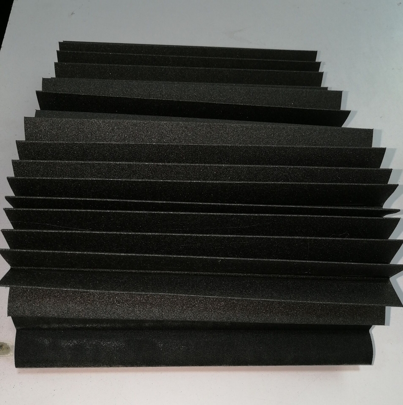excellent water-resistance  folded bellow covers  black  colour for protect machine sliding guide