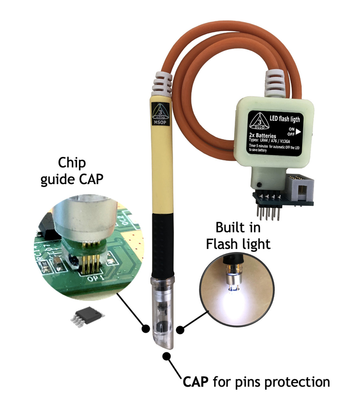 UPA CABLE MSOP-8 TO DIP-8 cable for EEPROM FLASH Debuging Data in circuit/on board repairing tools dolden edit for car