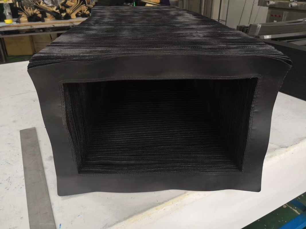 high quality sewn bellows yellow or black  for waterjet cutting machine center of all natural material