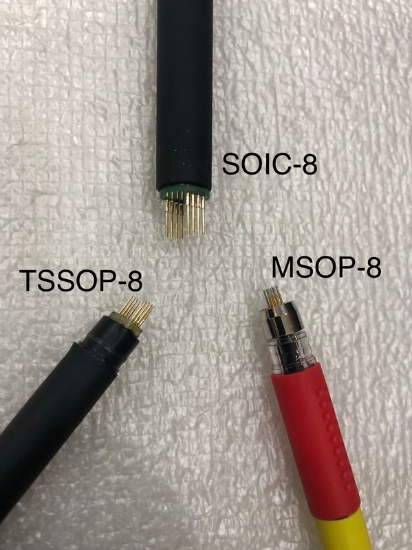 MSOP8 TSSOP8 SOIC 8 KITS pogo pin adapter with guide cap for in-circuit  EEPROM/93CXX /25CXX/24CXX programming carprog