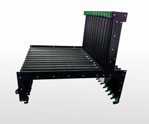coated fabric bellows  for lifting tables or round sewn to spiral springs to protect shafts ,columns and spindles used for jet cutting machines laser plasma or water jet